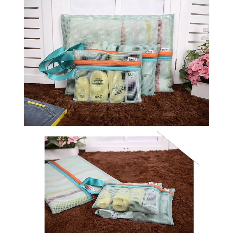 Дорожная сумка для хранения 4 шт. переносная Сетчатая Сумка Для чемоданов