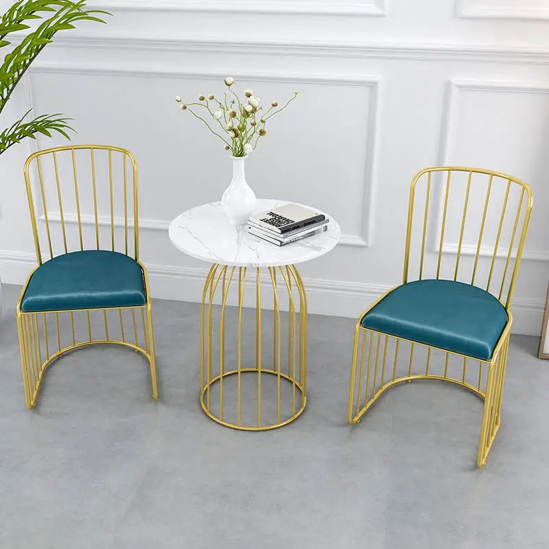  Nordic chair home simple mesh red stool backrest leisure ins coffee shop casual creative | Мебель