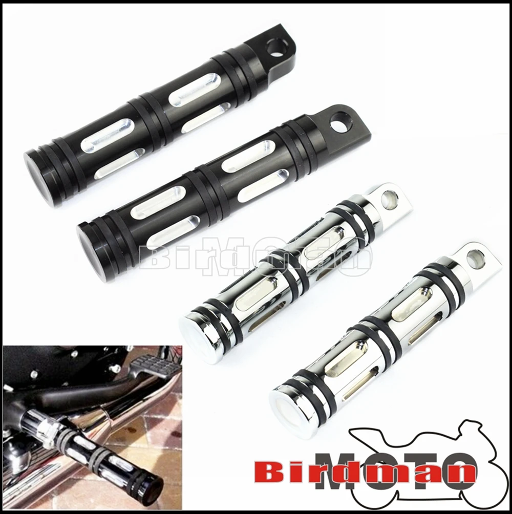 

Motorcycle Male Footpeg Rest CNC Billet Aluminum Aluminum Highway Foot Pegs for Harley Touring Softail Sportster Dyna
