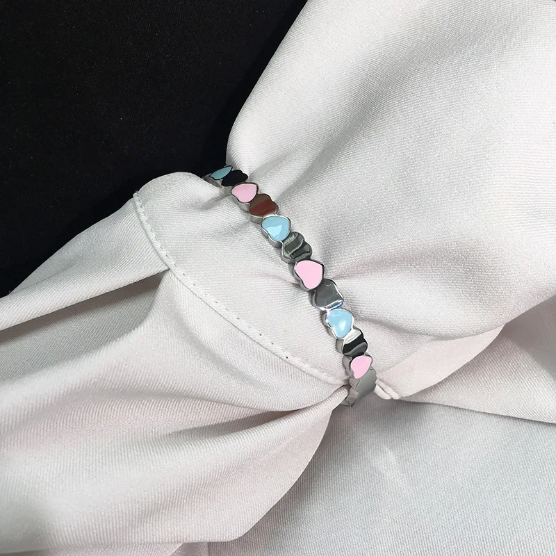 Высококачественный Браслет из нержавеющей стали цвета розового золота