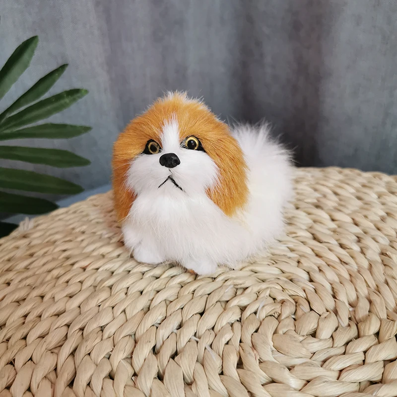 Фото Маленькая имитация кошки собаки плюшевая игрушка Реалистичная мини-котенок