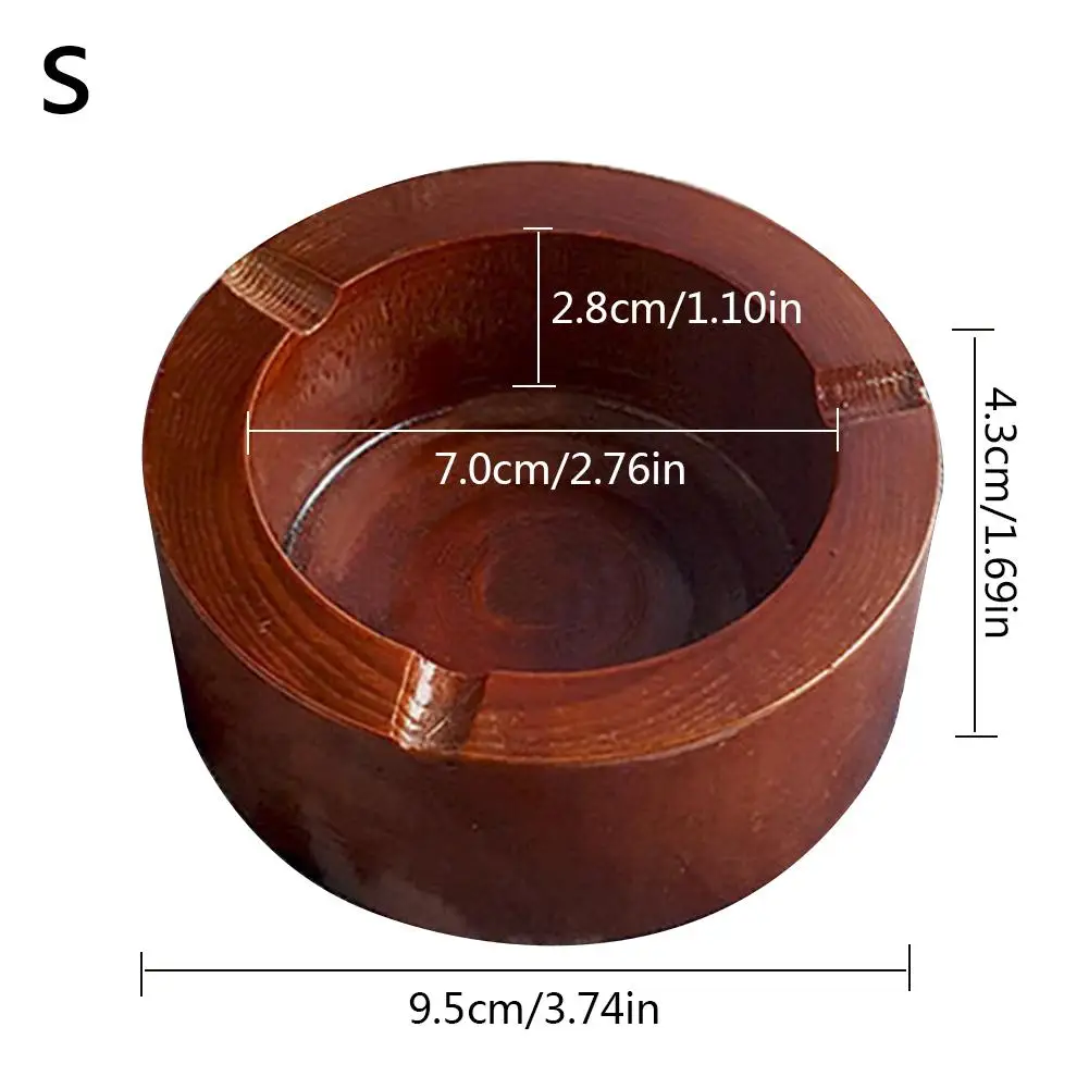 Однотонная деревянная пепельница ручной работы уникальная ювелирная маленькая