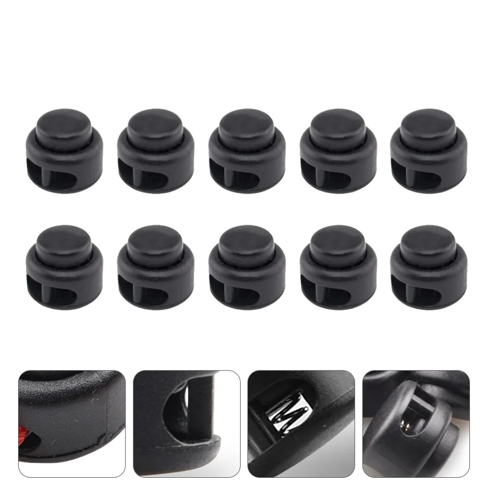

10pcs Storage Drawstring Bag Buckle Spring Press Buckle for Outdoor