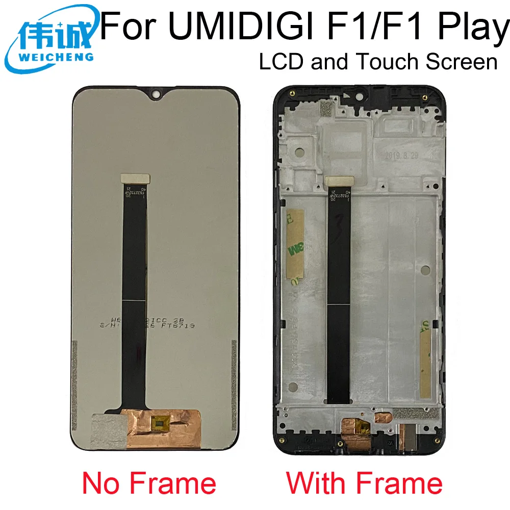 6 3 дюймовый ЖК-дисплей UMIDIGI F1 + дигитайзер сенсорного экрана рамка в сборе 100%