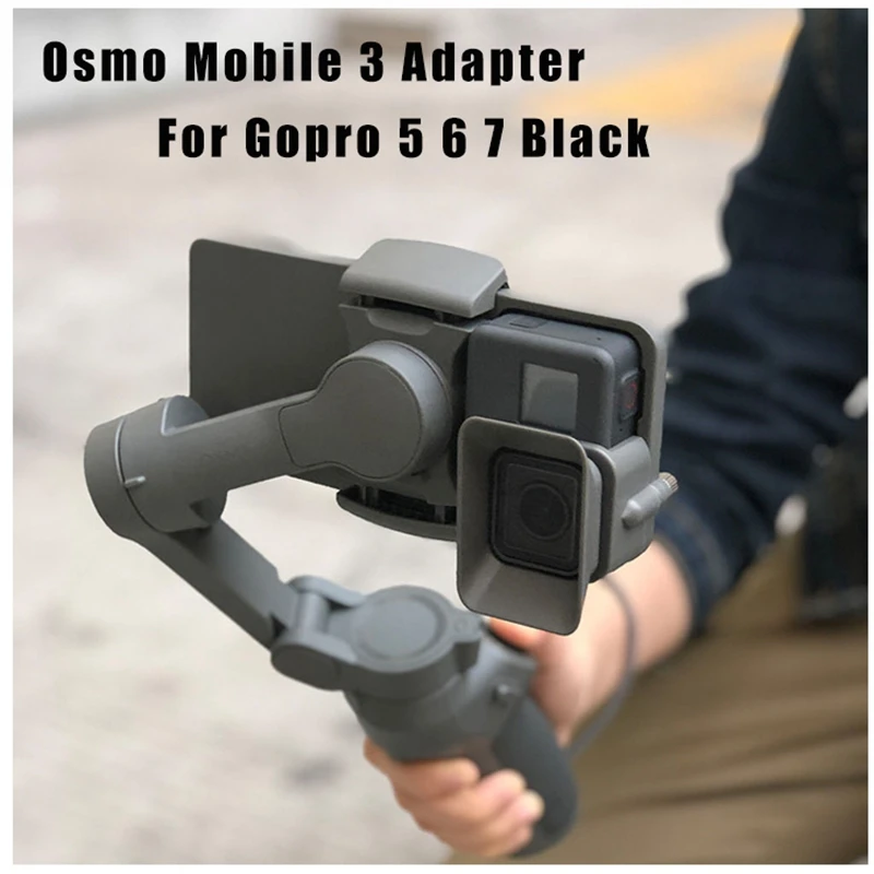 

Camera Handheld Adapter Mount Holder for DJI OSMO Mobile 3 Transfer for GoPro 5/6/7 Camera