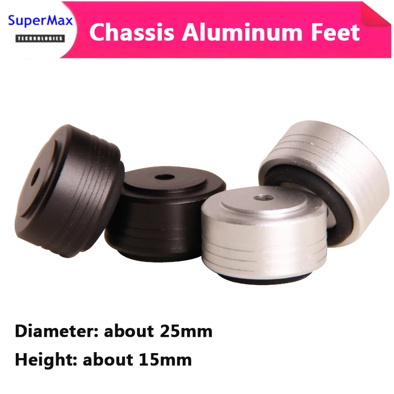 

4 шт. чехол для компьютера из алюминиевого сплава для ног 25 мм