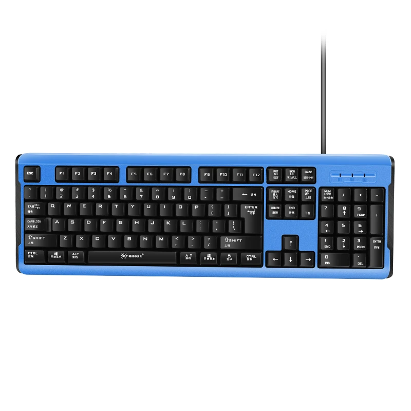 Sunrose Jskj 9812 Splashproof Usb Проводная 104 клавиши подвеска Тихая игровая клавиатура для