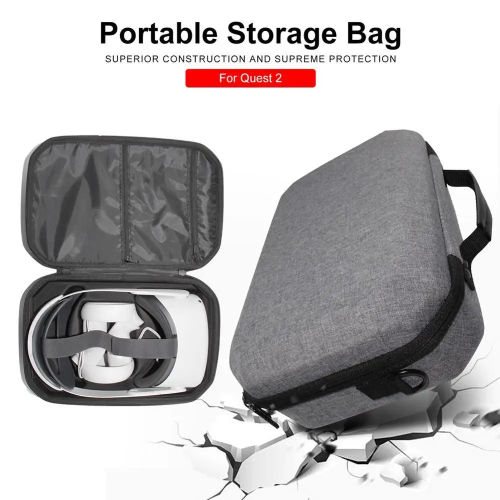 

FOR VR Accessories For Oculus Quest 2 VR Headset Travel Carrying Case For Oculus Quest 2 Protective Bag Hard EVA Storage Box