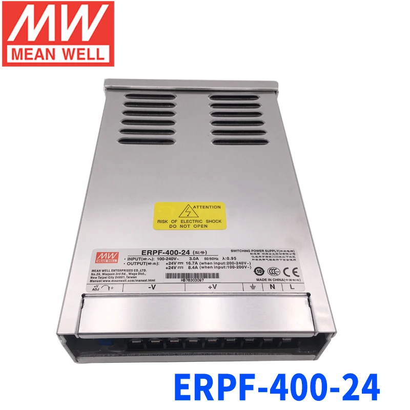 Светодиодный источник питания MEAN WELL ERPF 400 24 Вт 110 а В с защитой от дождя 220 В/400