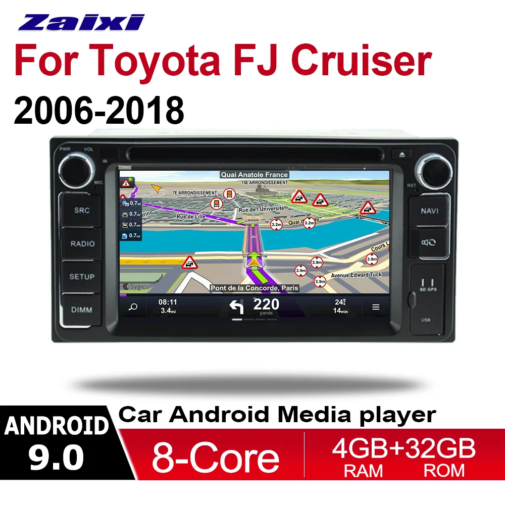 Для Toyota FJ Cruiser 2006 ~ 2018 2 DIN Автомобильный Android GPS навигация мультимедийный DVD плеер