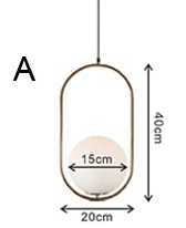 Скандинавский стеклянные шаровые подвесные светильники промышленный подвесной