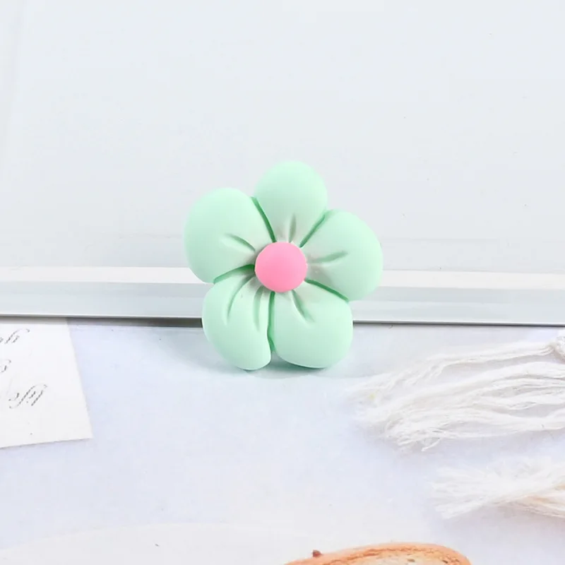 20 pcs resin simulation colorful flower phone case decor diy jewelry accessories hairpin hair rope home handmade decorations free global shipping