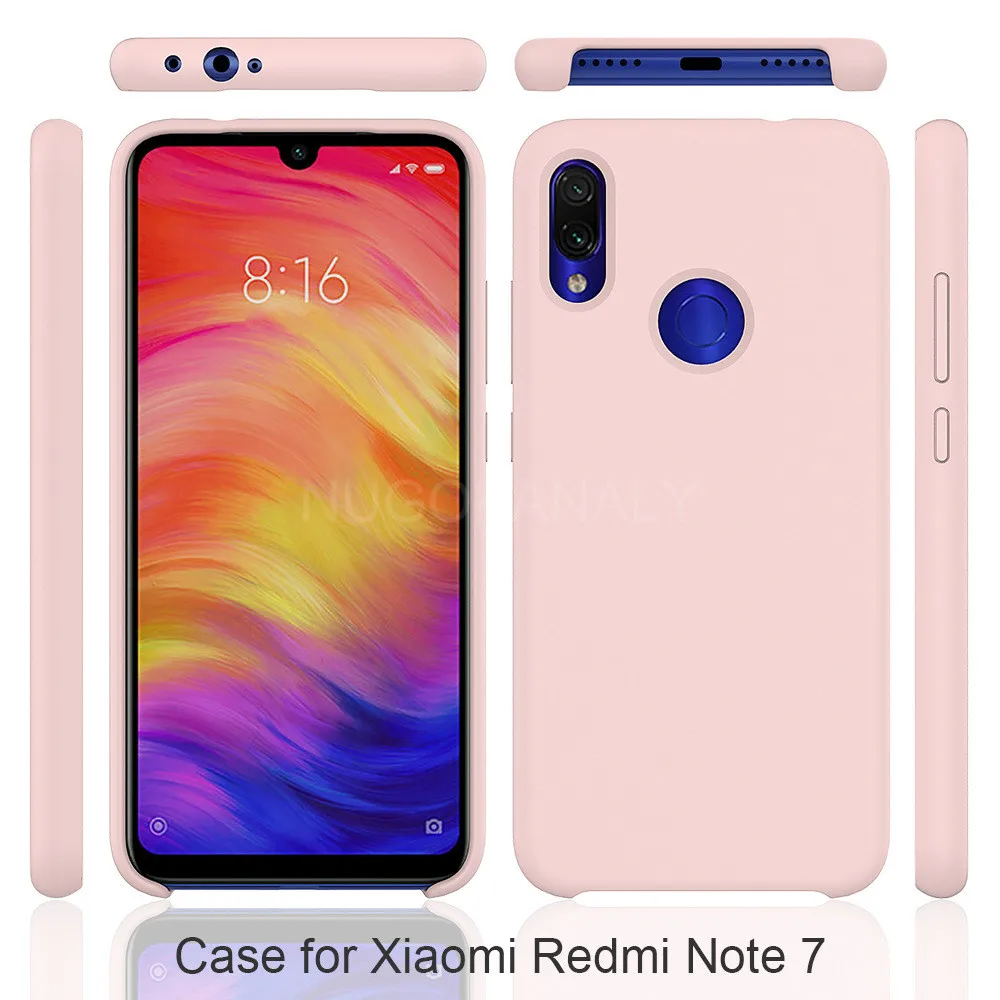 Новое поступление официальный жидкий силиконовый чехол для Xiao mi Red mi Note 7 6 5 K20 Pro mi 9T 9 8 SE Lite A3 A2 6X чехол
