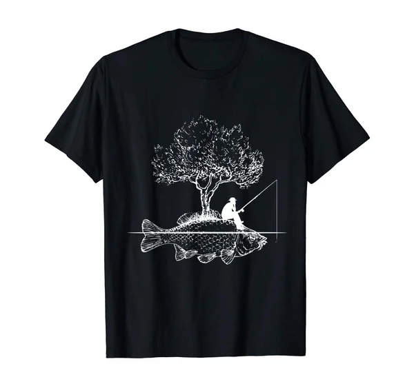 

Fishing - Fish Island Art Surreal Funny Carp Fisherman Gift T-Shirt