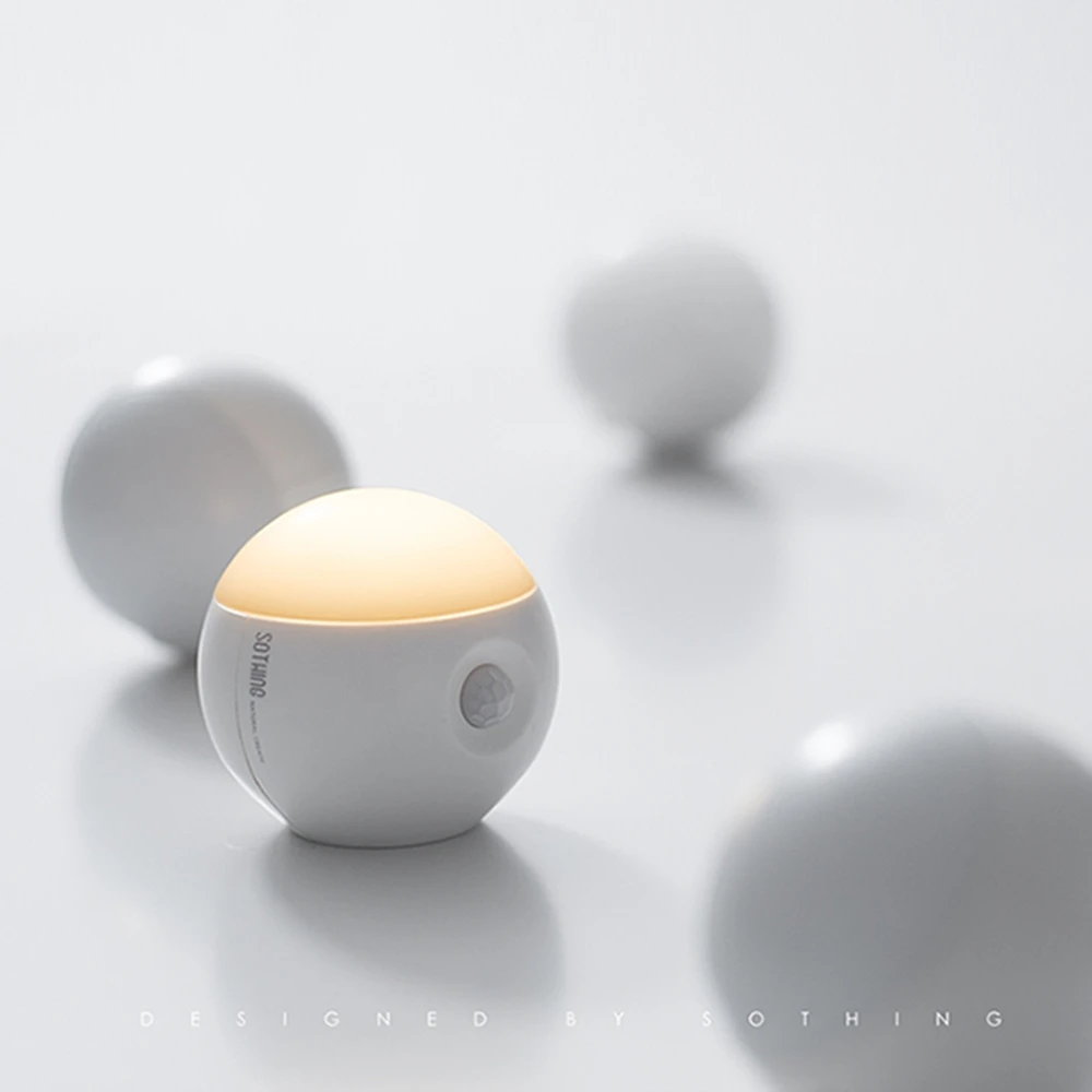 Умный ночник Xiaomi Sothing портативный инфракрасный индукционный USB-зарядка съемный