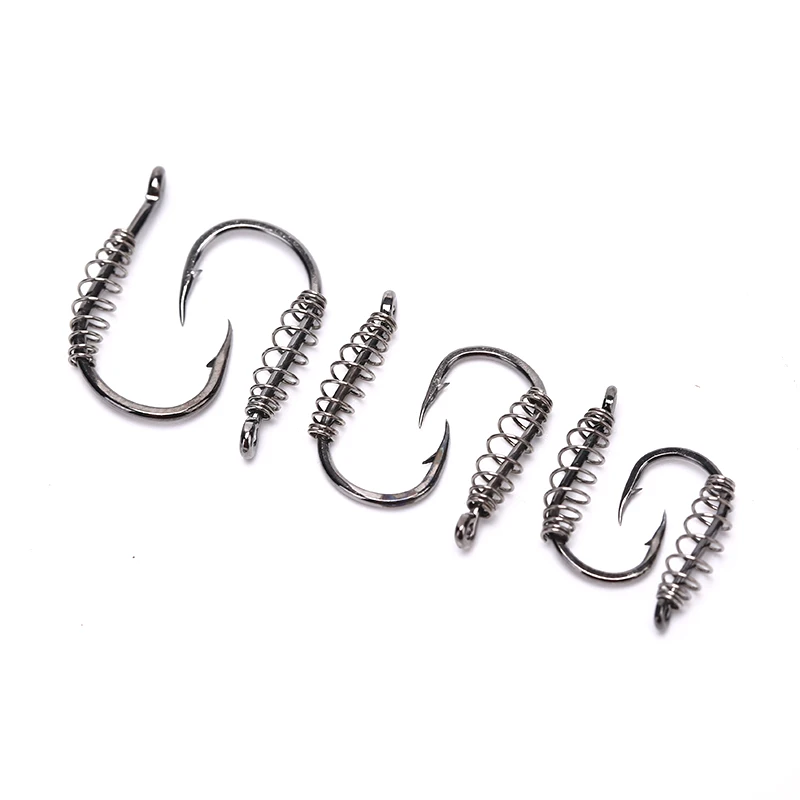 10 шт./лот пружинный крючок из высокоуглеродистой стали поворотный с зазубриной
