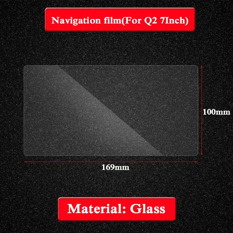 169x100mm 7/8. 3 дюйма для Audi Q2-настоящее gps навигационный экран Стеклянная защитная пленка плёнка для gps внутренние наклейки на автомобиль - Название цвета: 169x100mm