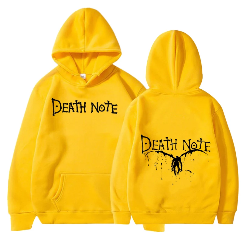 Hot Sale Death Note Graphics Men Women Pullover Hoodie Loose Casual Sport Tops for Boys Cool Unisex Streetshirt