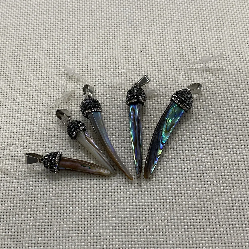 

Natural Abalone Shell Fashion Necklace Pendant Is Suitable for DIY Handmade Charm Ladies Exquisite Necklace Bracelet Accessories