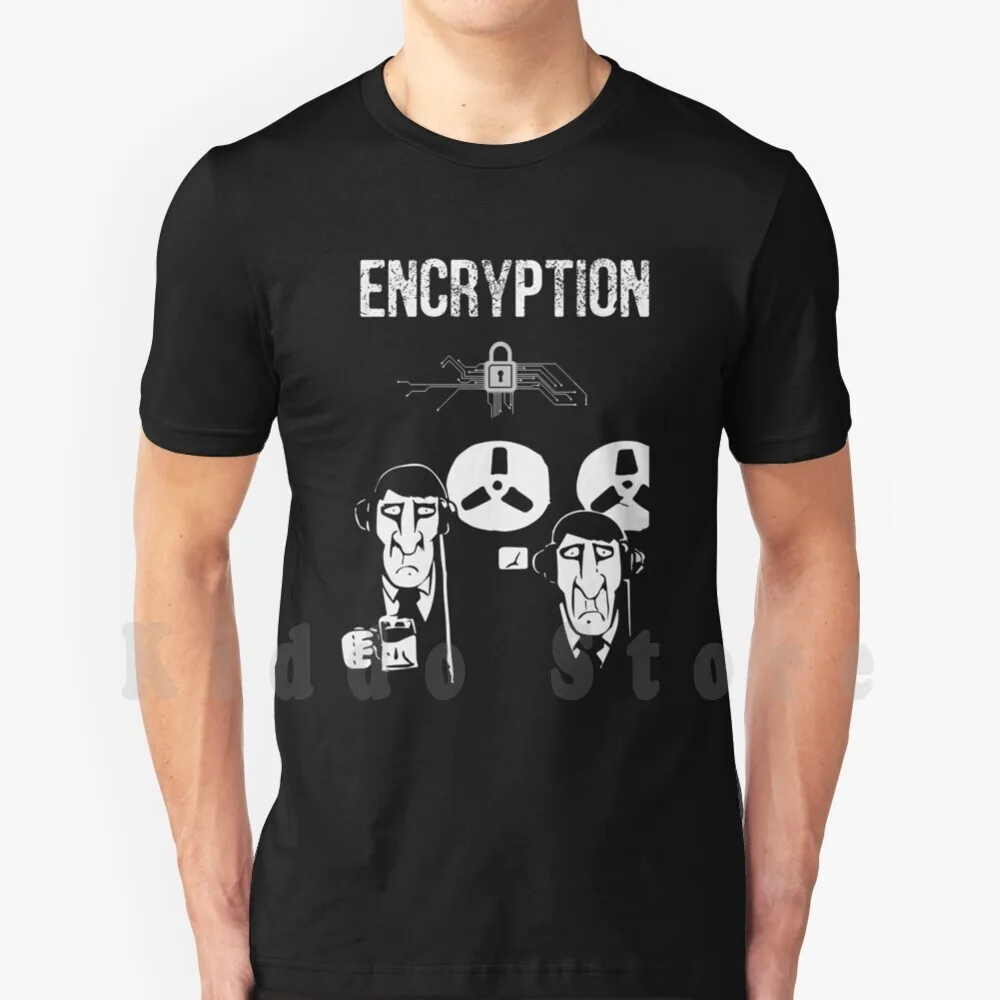 Шифрование футболка печать для мужчин хлопок Новый классный шифрование Vpn Https