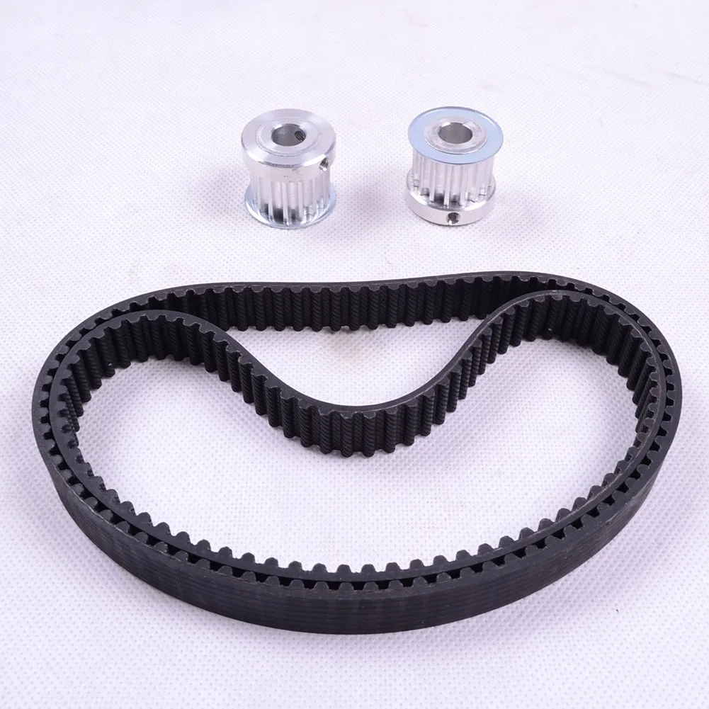 

HTD5M-395/435 Replacement Belt 15mm Width For Electric Skateboard Conversion Kit Black Rubber Skate Board Replacement Belt
