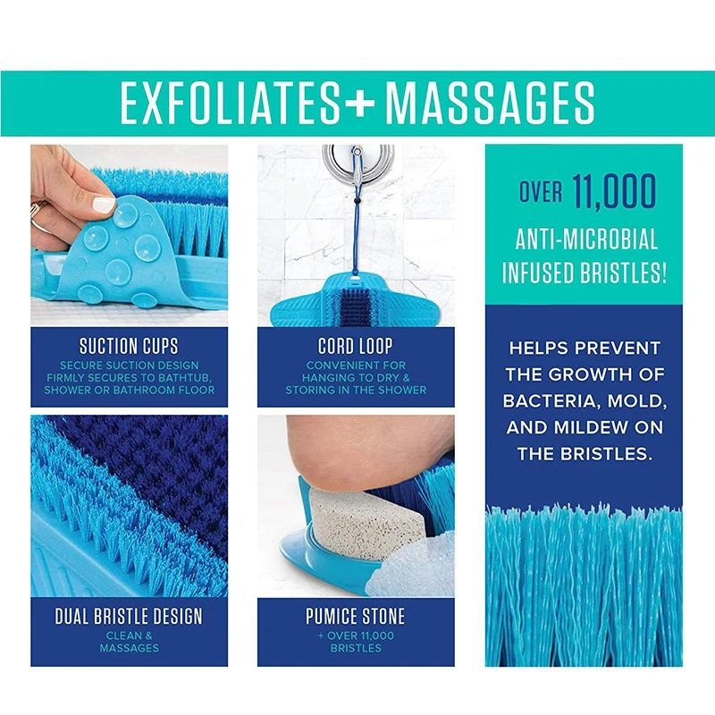 Щетка для стоп JOYLOVE с пемзой очищает разглаживает отшелушивает и массирует ваши