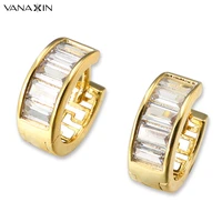 small hoop earrings for women mini shiny cz crystal goldsilver color cute round fashion brincos circle loop earrings