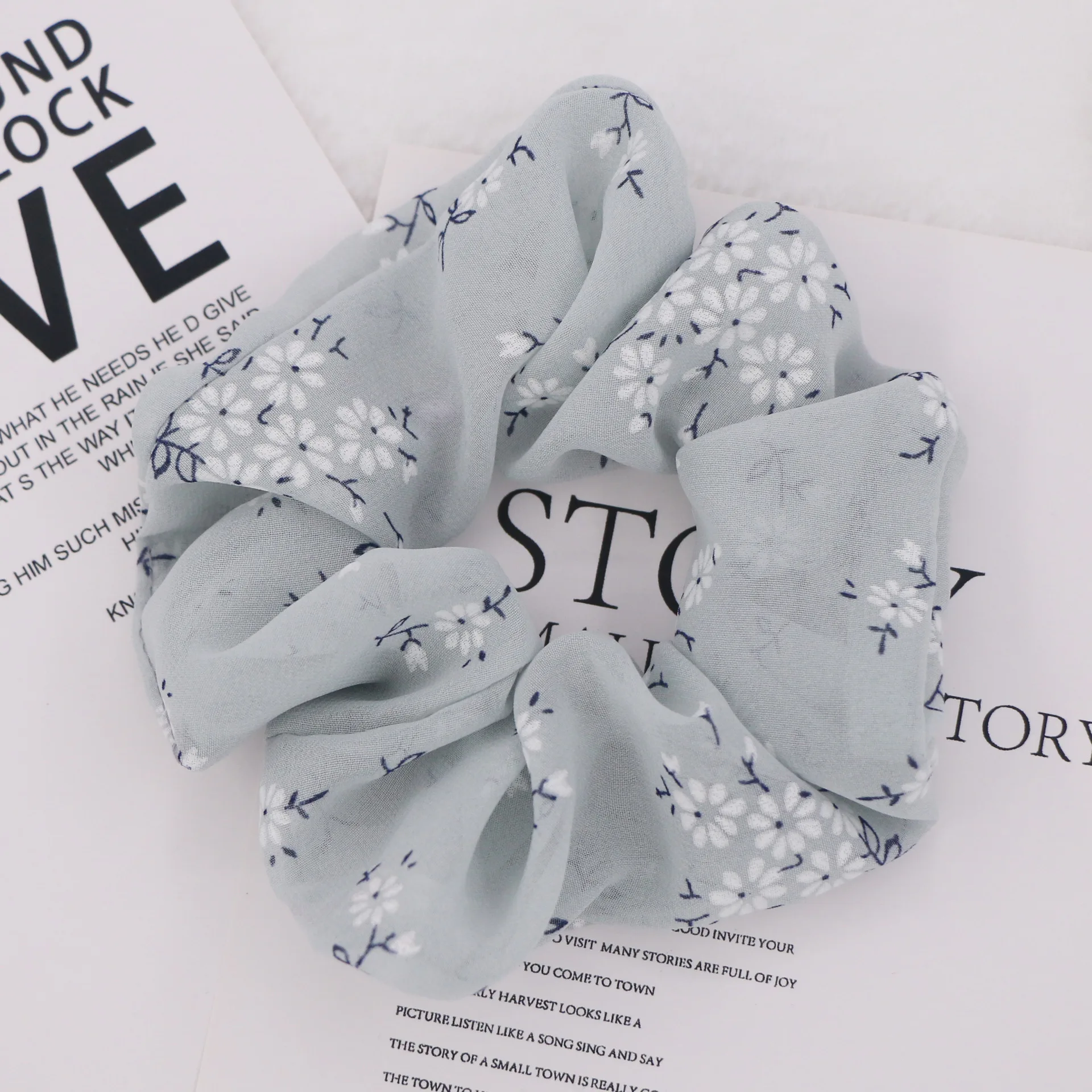 Женский хвостик для волос с милыми цветами модные летние эластичные резинки