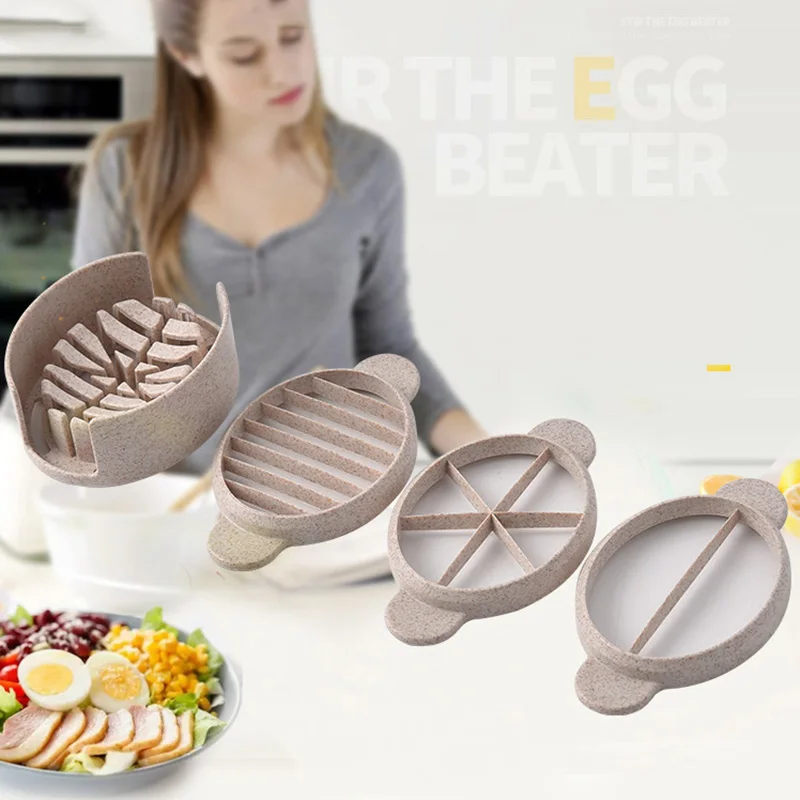 

Multi-Functional Egg Cutter Wheat Straw Egg Slicer Durable Songhua Eggs Cutters Plastic Food Dreispenser Kitchen Cooking Tools
