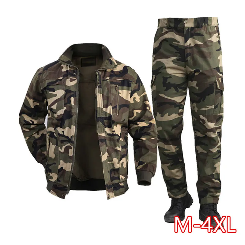 

2022 Military Uniform Workwear Suit Male Wear Camouflage Clothing Men's Labor Site Tooling Us Tactical Military Uniform German