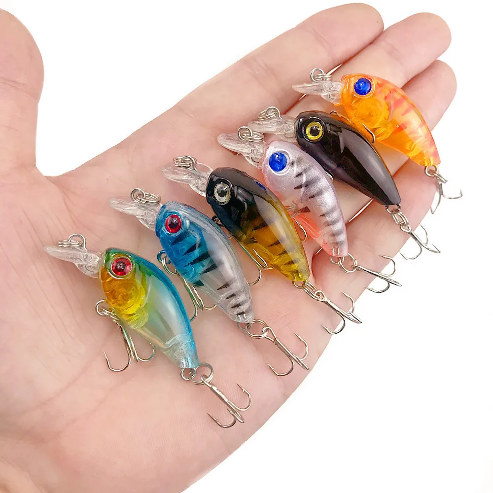 

1PCS Minnow Fishing Lure 45mm 3.6g Hard Bait Topwater Artificial Wobbler Bass Fly Fishing Accessories Carp Bait Fishing tool
