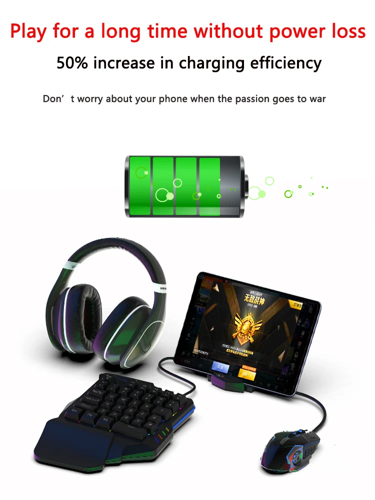 

Lingzha 2 PUBG Throne Android Headset Wired Elite Peace Battlefield Stimulating Chicken Eating Artifact Keyboard Mouse Set