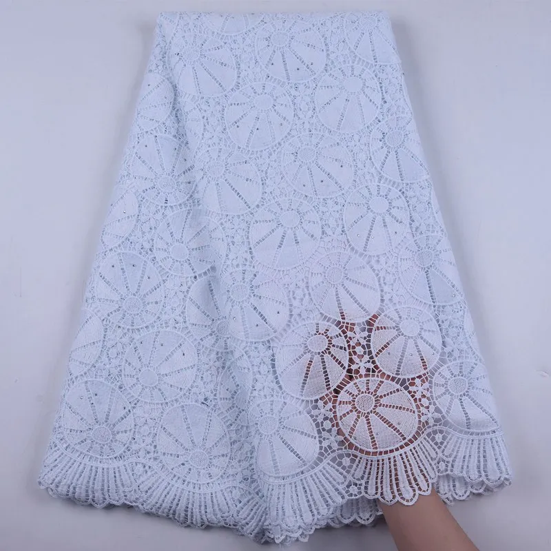 Белая африканская кружевная ткань 2020 высококачественное вечернее кружевное