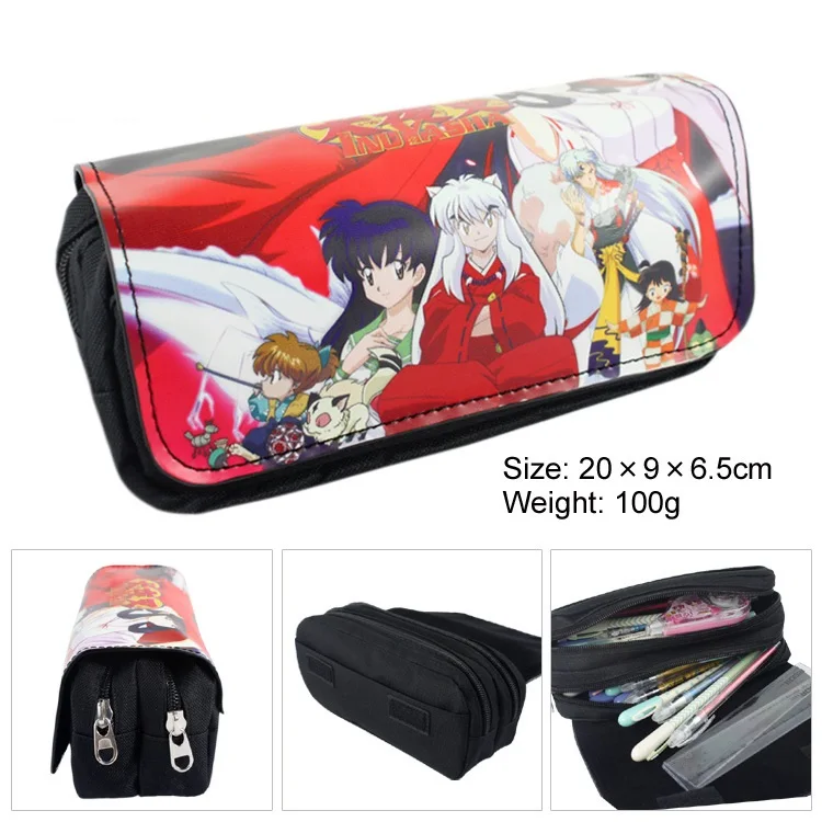 

Pikurb аниме Inuyasha Sesshoumaru Higurashi Kagome холщовый чехол-карандаш для детей студентов зубная паста ручка сумки пакет для карт подарки