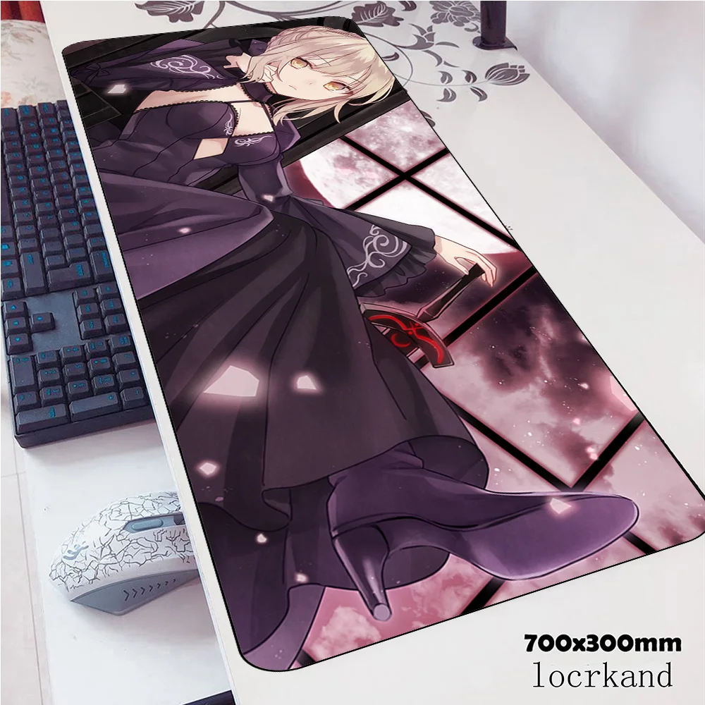 Фигурка коврик для мыши 700x300x3 мм подарок для мальчика компьютерная мышь коврик геймпад pc gamer игровой коврик для мыши fate Настольный коврик для офиса padmouse