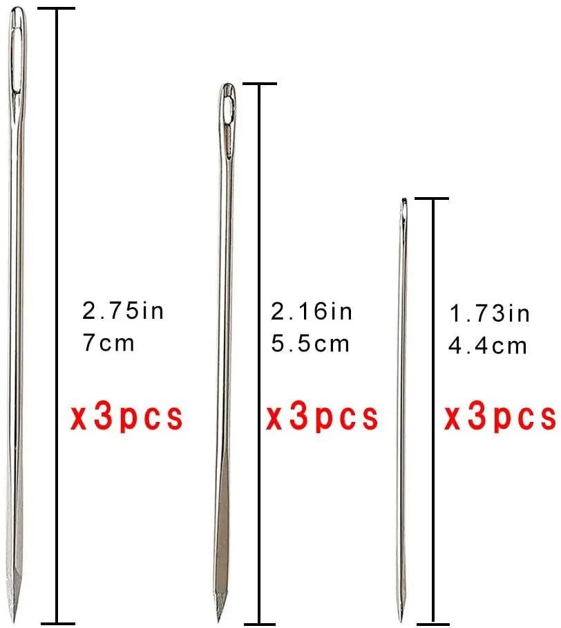 LMDZ кожаные треугольные иглы Кожаные Ручные Швейные большая игла для глаз кожа