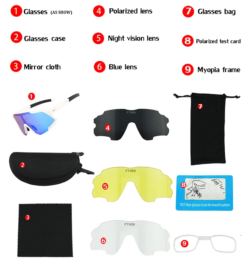

New Cycling Glasses Mountain Bike Glasses Men Women Outdoor Sports Sunglaases UV400 MTB Fishing Polarized Bicycle Eyewear