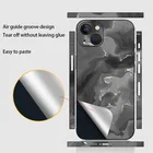 Мраморная пленка, наклейки для iPhone 13 Pro Max 12 Mini 13 Pro, пленки, чехлы, задняя крышка, наклейка, кожа, полная 3M пленка, защитная наклейка