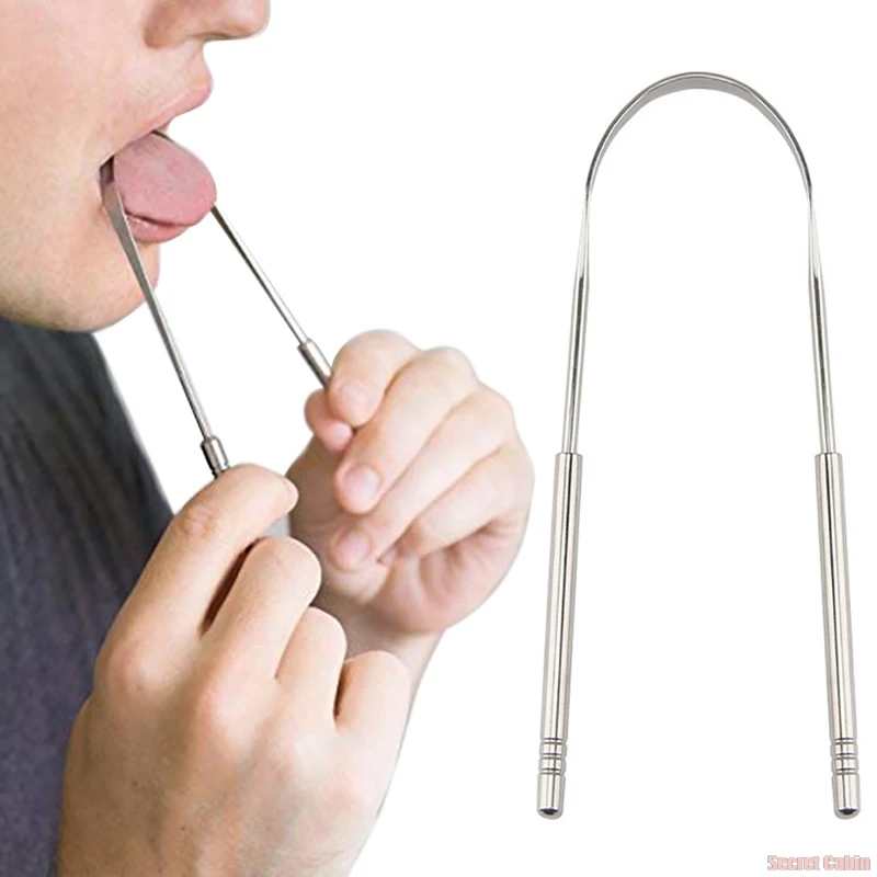 

Stainless Steel Tongue Scraper Brush Scraper Improve Oral Hygiene Tongue Tools