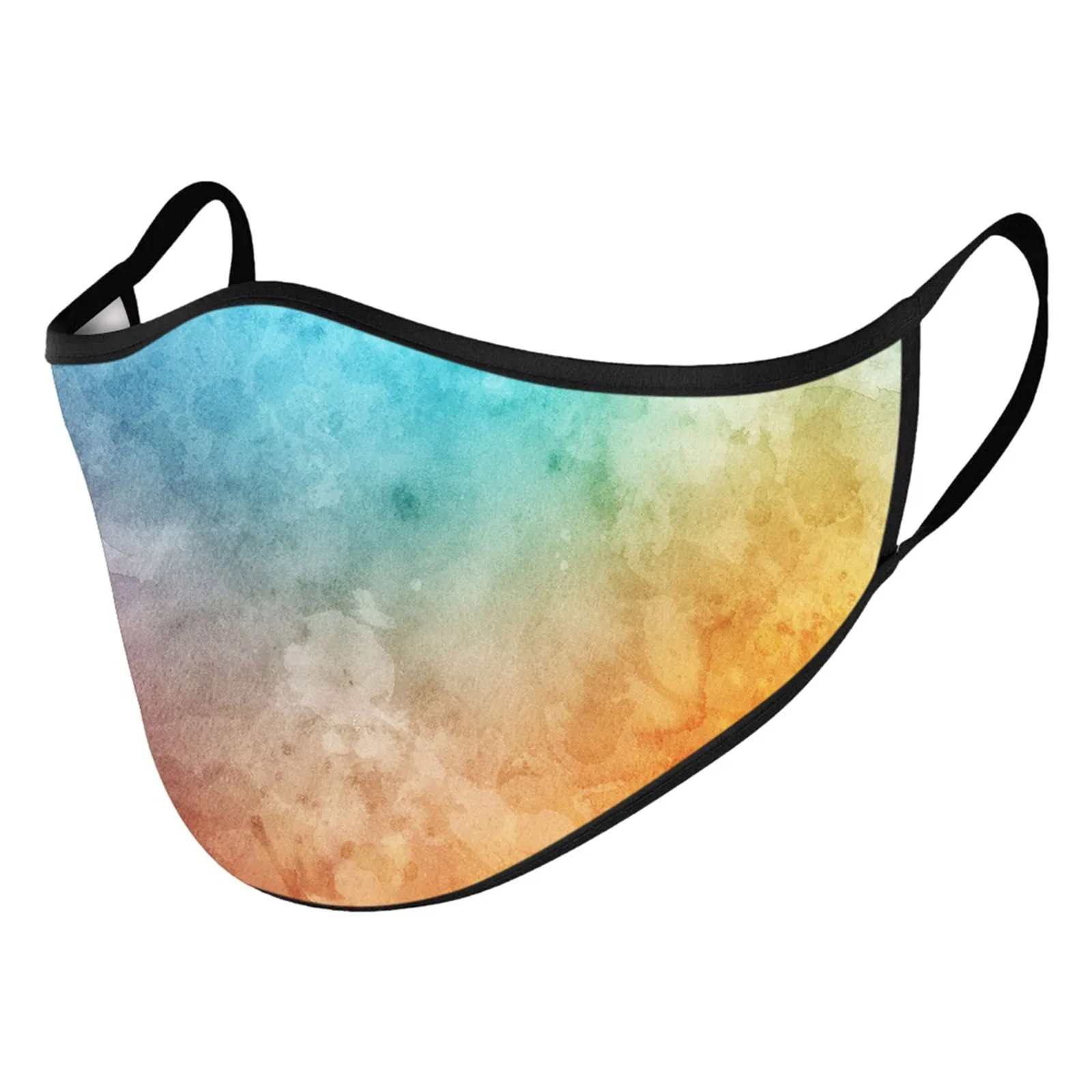 

5pcs Adults Masks Tie-dye Prints Washable Breathable Mask Face Cover Printed Mask Mascarillas Facial Maske Masque Fast Delivery