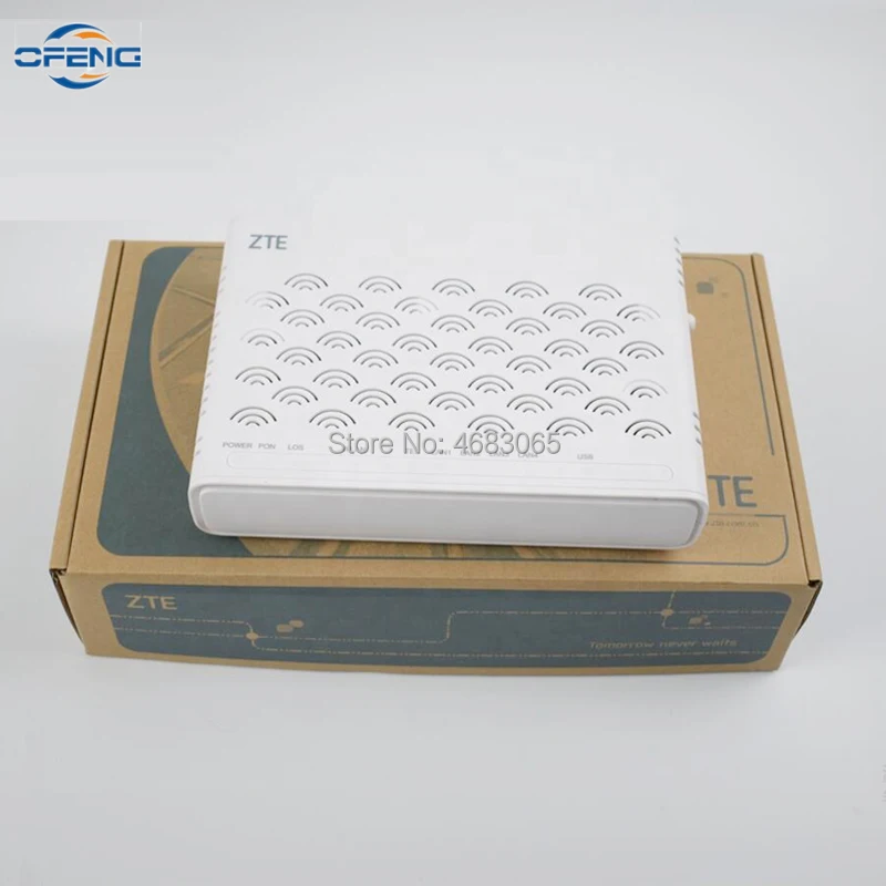 

100% новый бренд ZTE F460 6,0 ONT EPON ONU 3FE + 1GE + 1TEL + WIFI + USB SIP FTTH волоконно-оптический терминал ONT английская прошивка