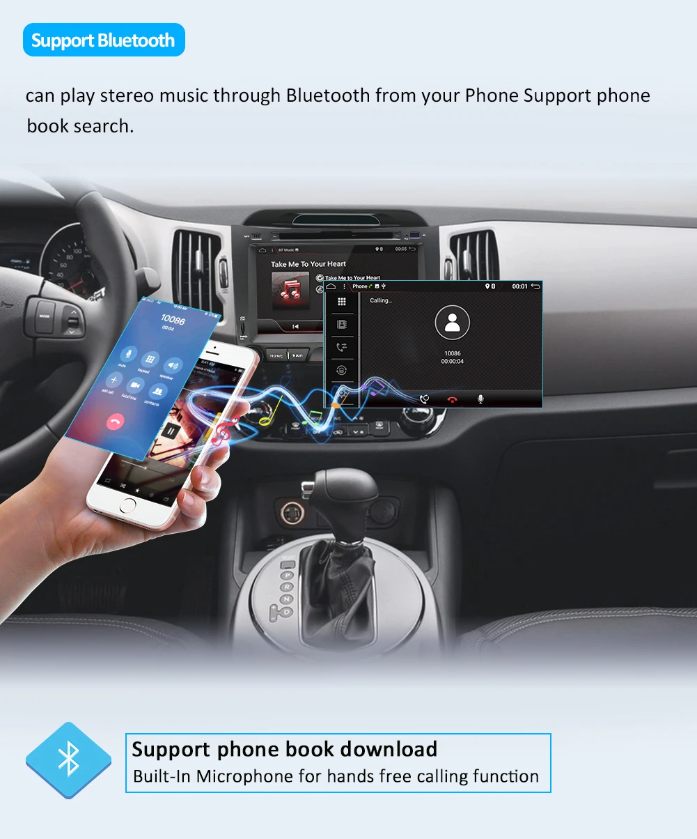 Bosion 2 din Android 9,0 Автомагнитола для KIA sportage 2011 2012 2013 автомобильный ПК головное устройство с gps навигацией стерео wifi