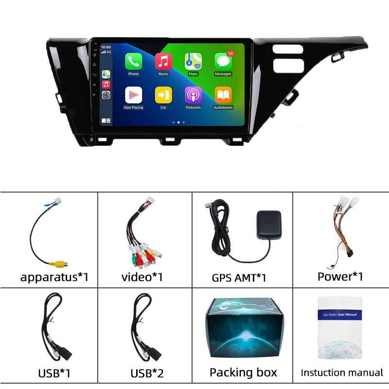 

PEERCE For Toyota Camry 8 XV 70 2017 - 2020 Car Radio Multimedia Video Player Navigation Android 10 No 2din 2 din dvd