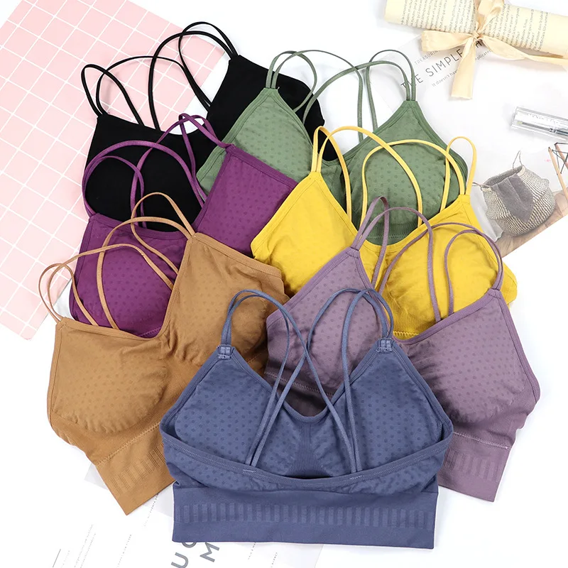 Бесшовный Женский бюстгальтер CHRLEISURE пуш ап без стальных колец с красивой задней