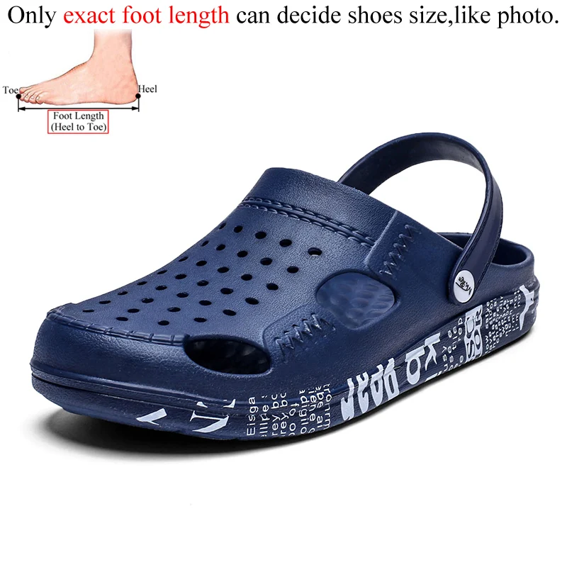 

Mens Rubber Beach Sandals Summer Shoes Garden Sandalias Playa Sandalia Breathable Clogs Men Zuecos Hombre Cholas Slip On Outdoor