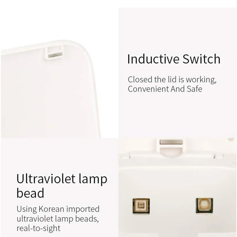 Двойной слот UV светильник Зубная щётка дезинфекции перфорация держатель Зарядка