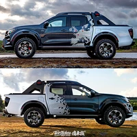 pickup truck body decoration modified car stickers for nissan navara car stickers pull flower paper film d max