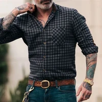 2021 spring autumn slim fit plaid shirt men cotton new male casual long sleeve shirt high quality soft comfort man clothes