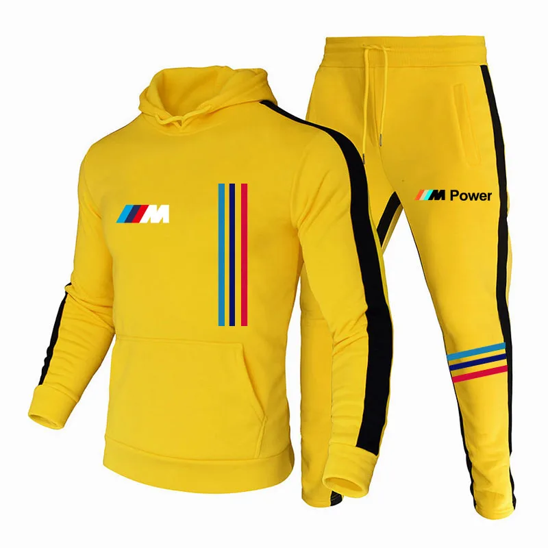 

New Men's Quick dry Sets Zipper Hoodie+Pants Two Pieces Casual Tracksuit Male Sportswear Gym Brand Clothing Sweat Suit