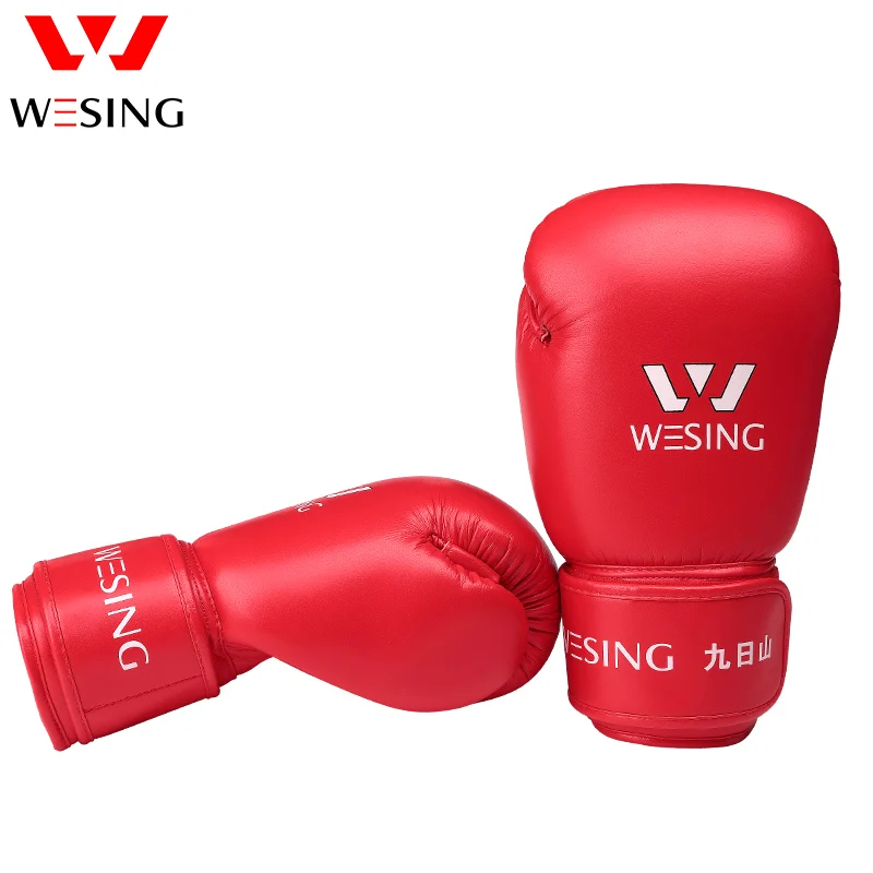 WESING Боксёрские перчатки внешняя часть изготовлена из микрофибры и кожи взрослых